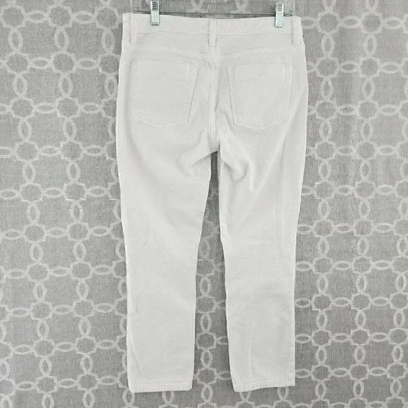 Banana Republic White Crop Denim Women's Size 28 - Picture 2 of 8